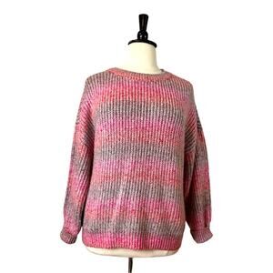 Universal Thread Target Women’s Sweater Crew Neck Ombre Pink Gray Size XXL Plus